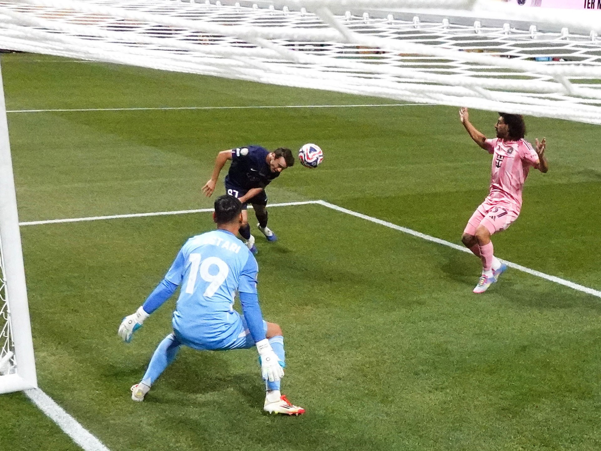 Neves يسجل اثنين من PSG Thrash Inter Miami للوصول إلى أرباع كأس العالم للنادي