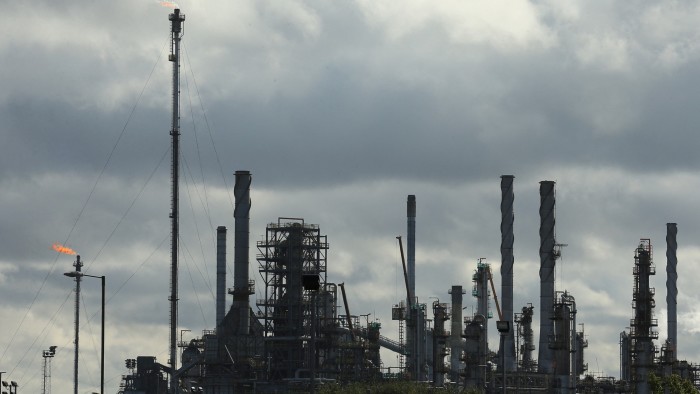 The Lindsey oil refinery is pictured in North Killingholme, north-east England