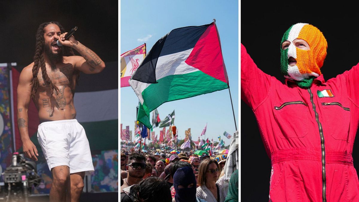 جدل Glastonbury: تحقق الشرطة في مجموعة Kneecap و Bob Vylan