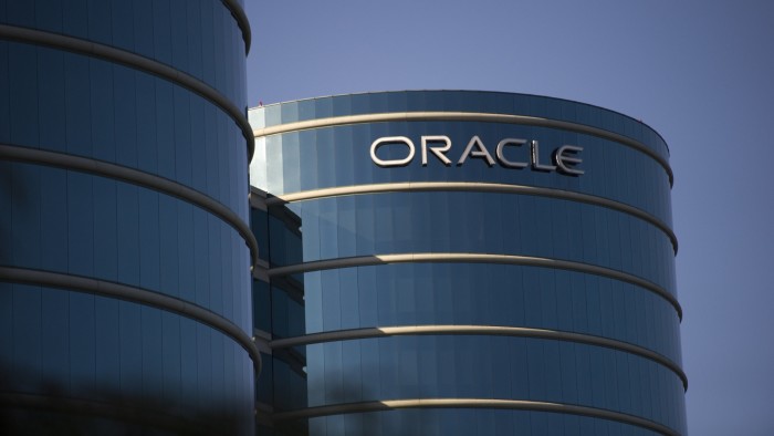 Oracle signage on outside of building