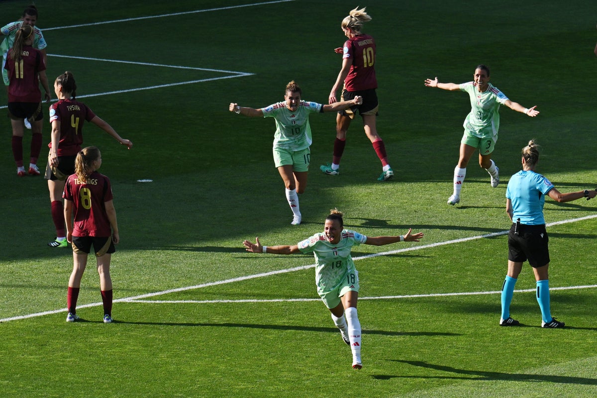 أريانا كاروسو تطلق إيطاليا للفوز على بلجيكا في يورو 2025