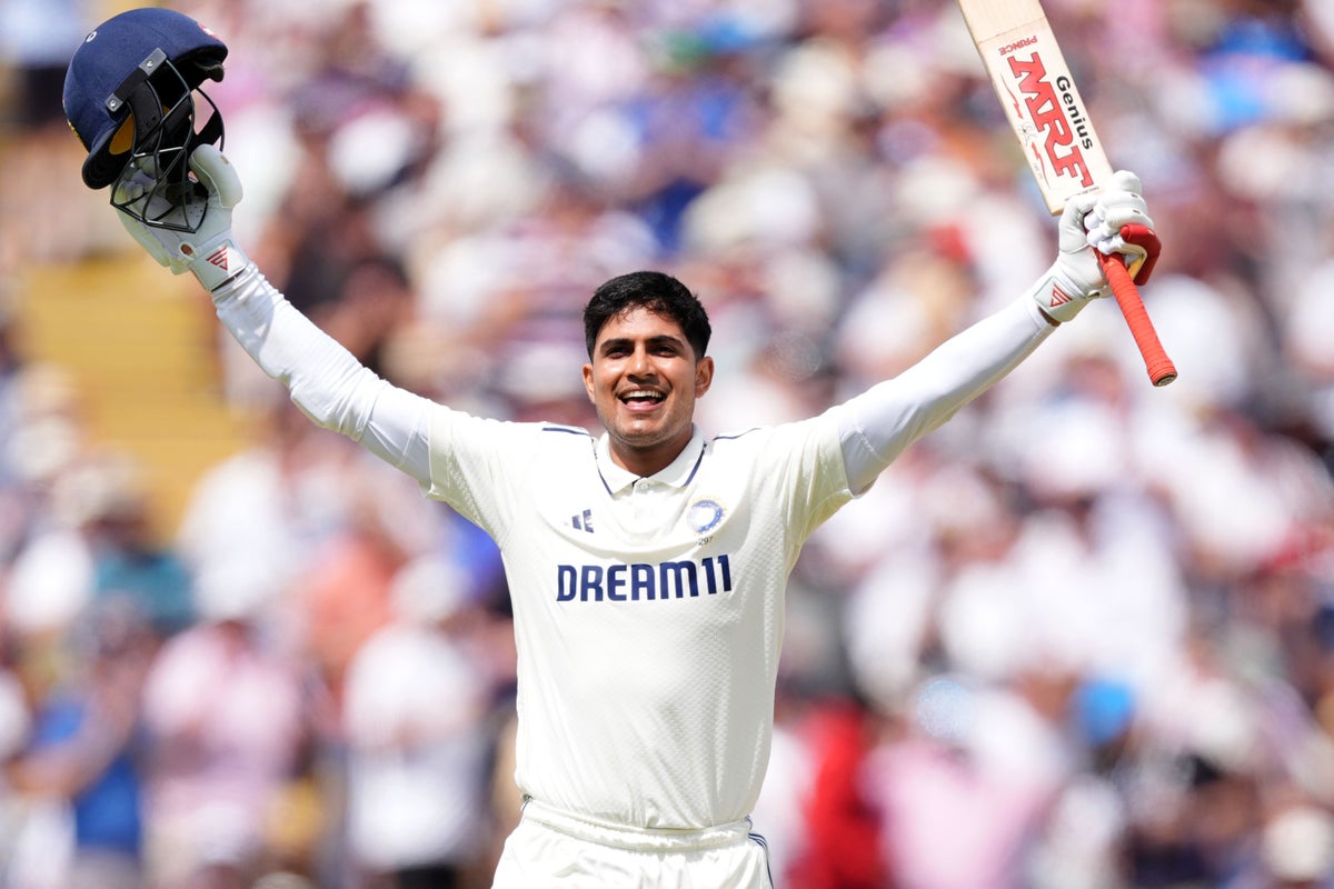 Shubman Gill يضيء ويحطم السجلات بينما الهند تجعل إنجلترا كدح في Edgbaston