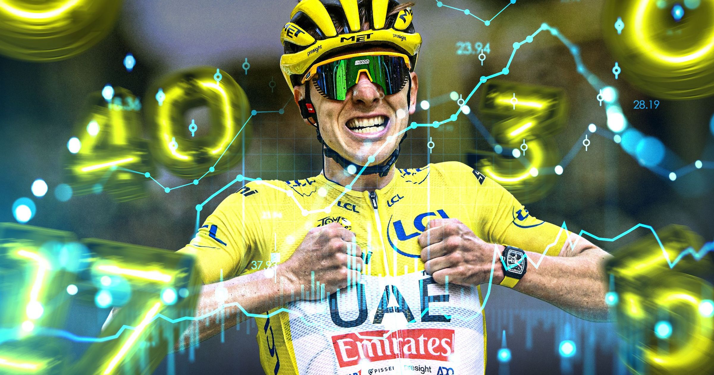 Pogacar et le Tour ، des Chiffres de Fou