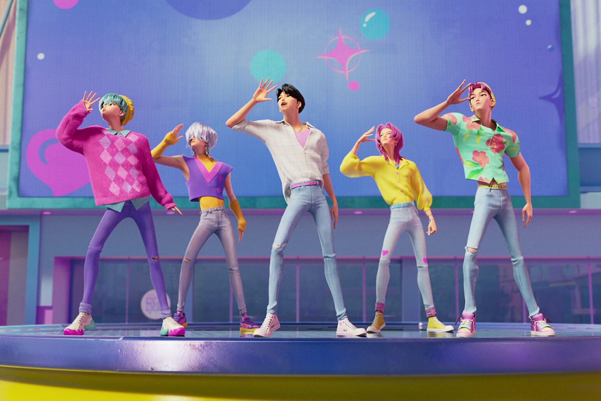 مجموعة K-pop الخيالية Saja Boys Dethrones BTS على مخططات Spotify
