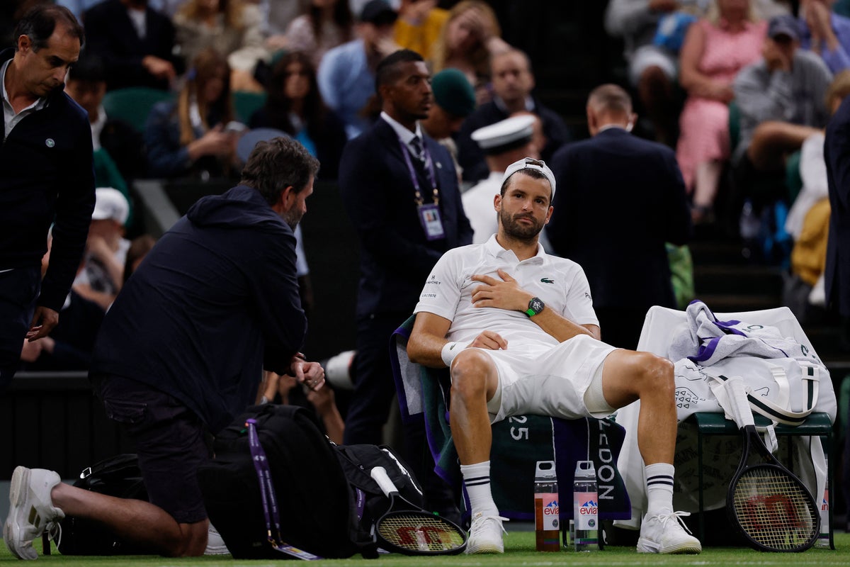 يوفر Grigor Dimitrov تحديثًا للإصابة من المستشفى بعد Wimbledon Heartbreak