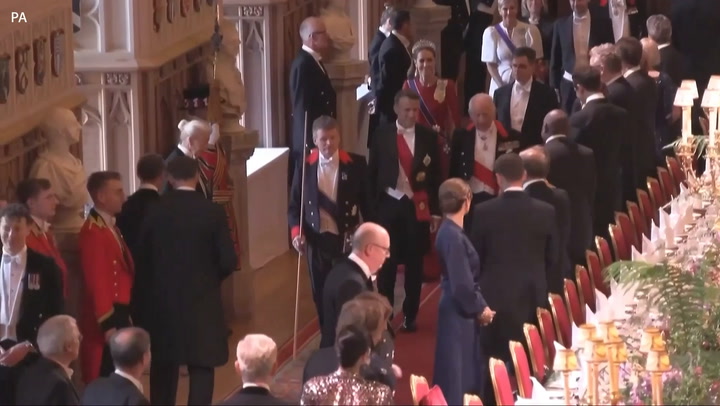 Princess Kate stuns in Givenchy gown at first royal state banquet since cancer treatment