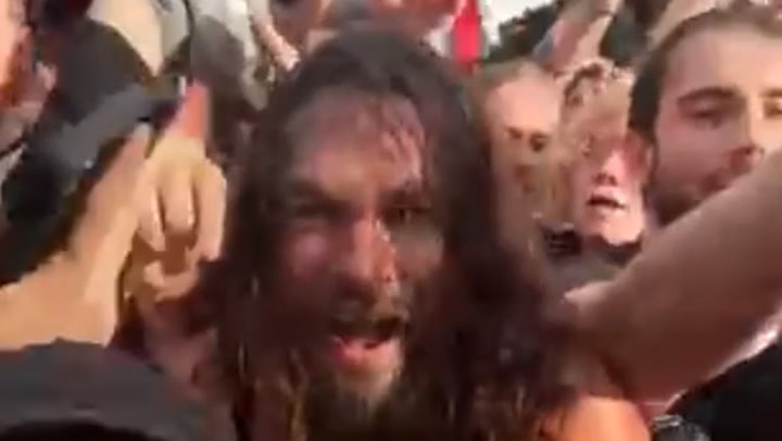 Huge Hollywood actor gets stuck into pit at Black Sabbath