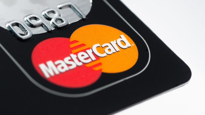 A picture of a MasterCard credit card