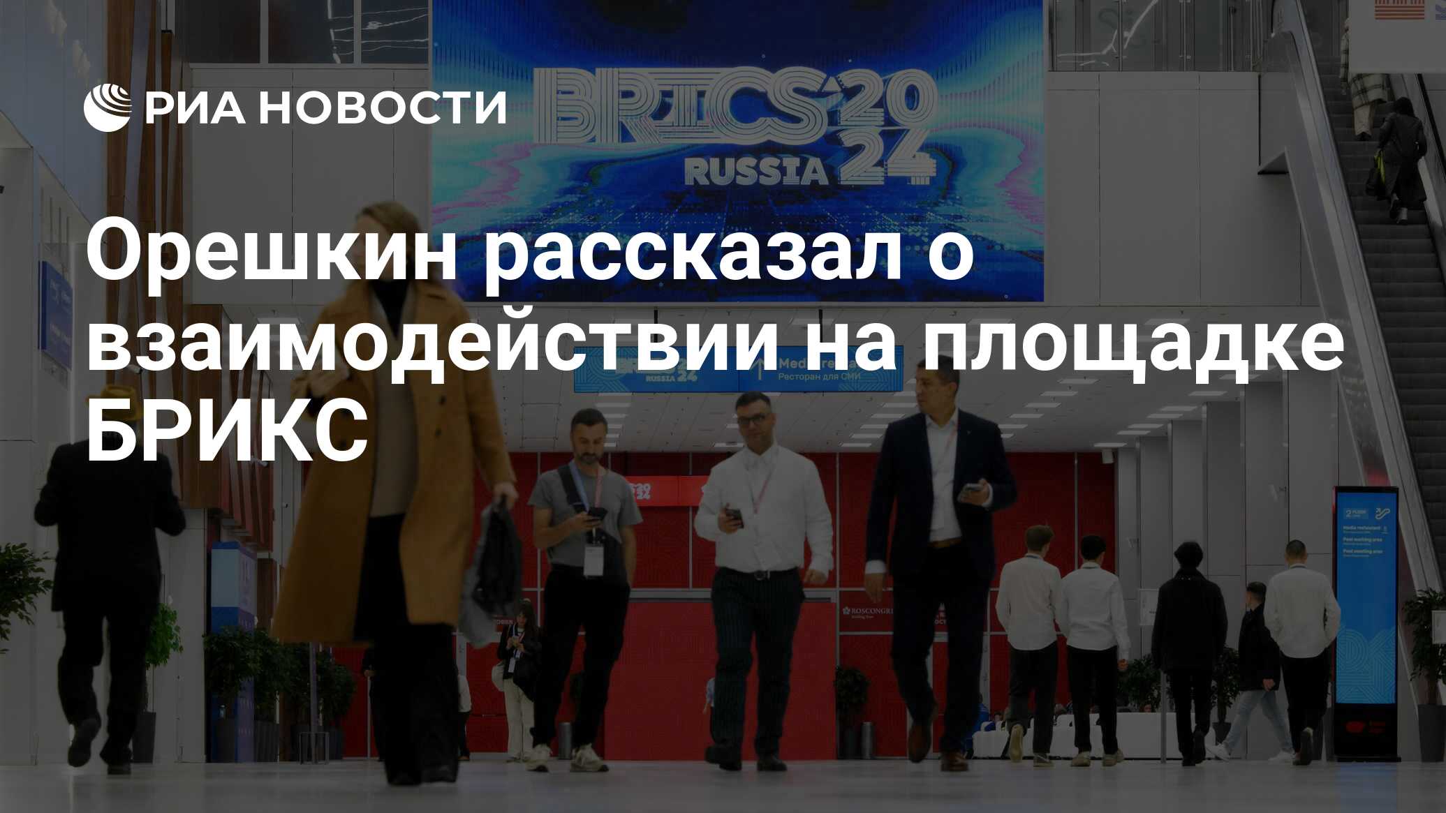 تحدث Oreshkin عن التفاعل في موقع Brics