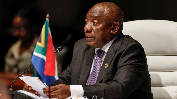 South African President Cyril Ramaphosa