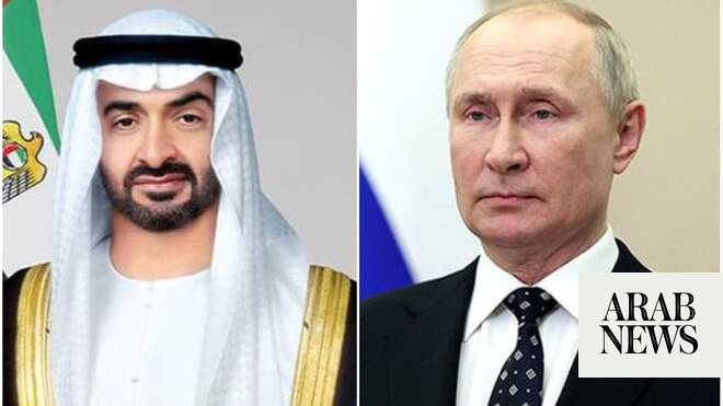 رئيس الإمارات ، بوتين روسيا يناقش الصراع الإيراني إسرائيل
