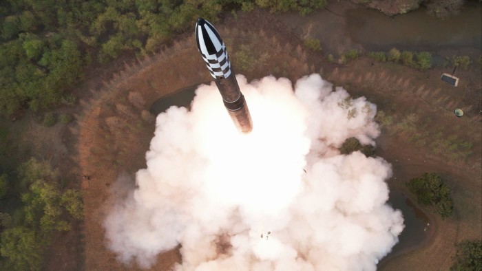 Launch of a Hwasong-18 intercontinental ballistic missile