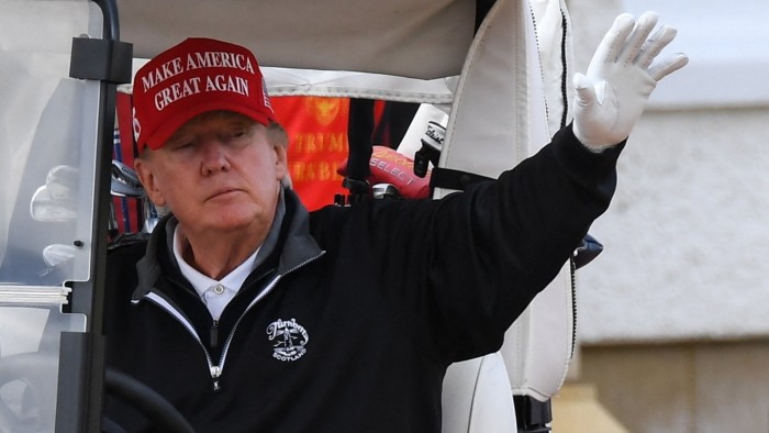 Donald Trump waving