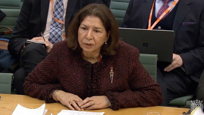 FOS chair Baroness Zahida Manzoor