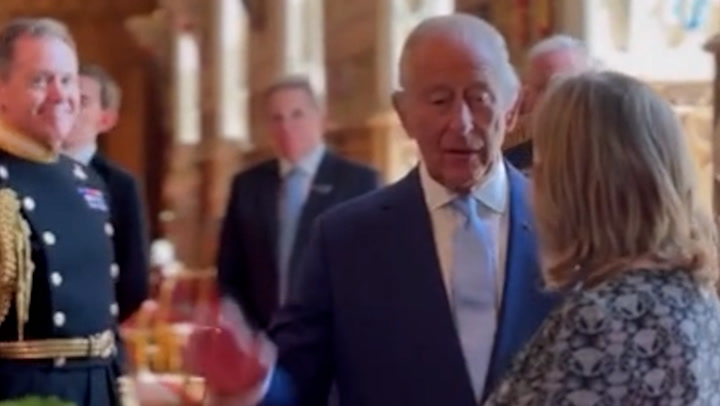 يشارك King and Queen شريط فيديو من وراء الكواليس للمأدبة الحكومية في Windsor Castle