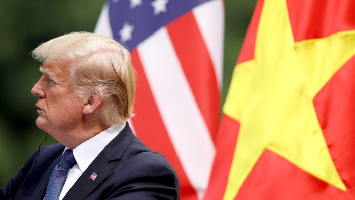 Donald Trump in Hanoi in 2017
